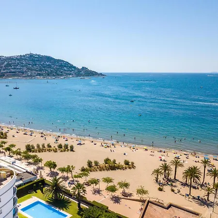 En Roses: Frente Al Mar, Terraza, Piscina, Aire Acondicionado Y Wifi - Es-228-103 アパート